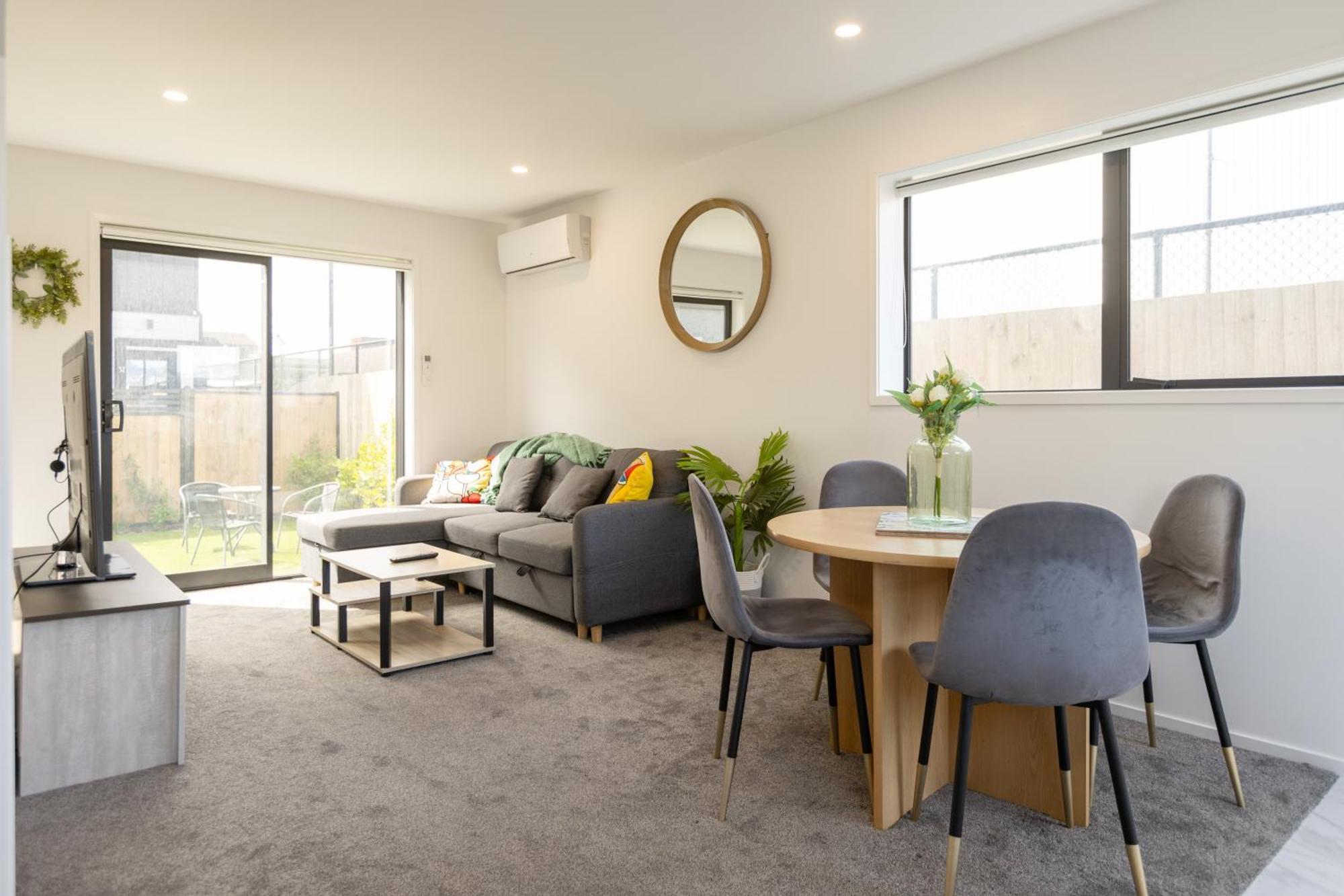 Luxury 2 Bedroom Townhouse By Hagley Park In Cbd 基督城 外观 照片
